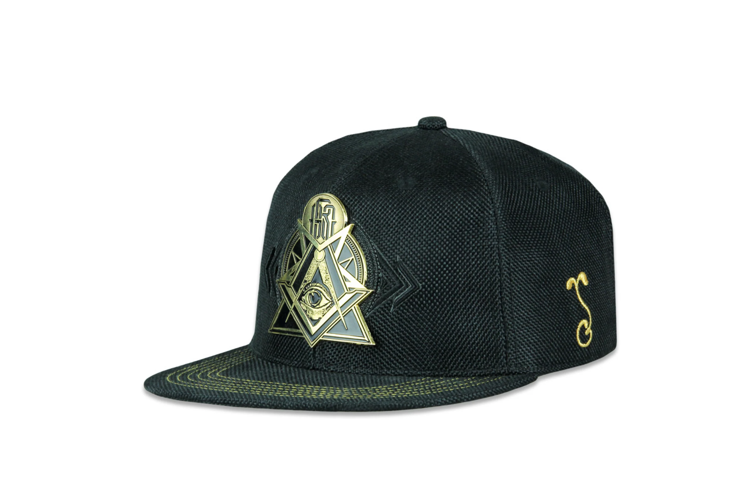 Grassroots Secret Society Gold Snapback Hat - Image 4