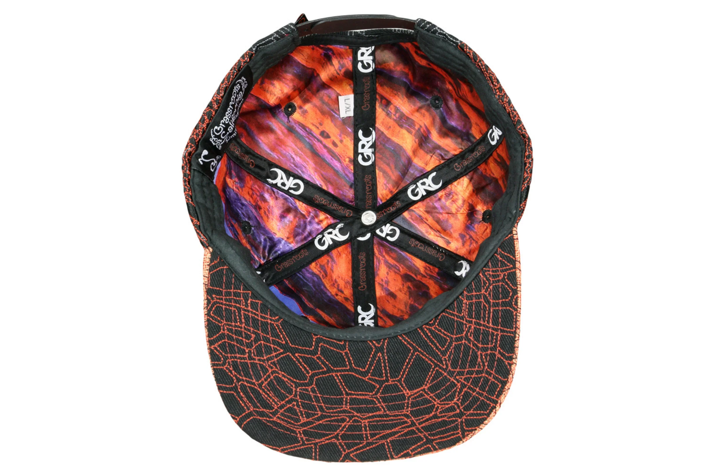 Grassroots Red Rocks Black and Red Snapback Hat - Image 4